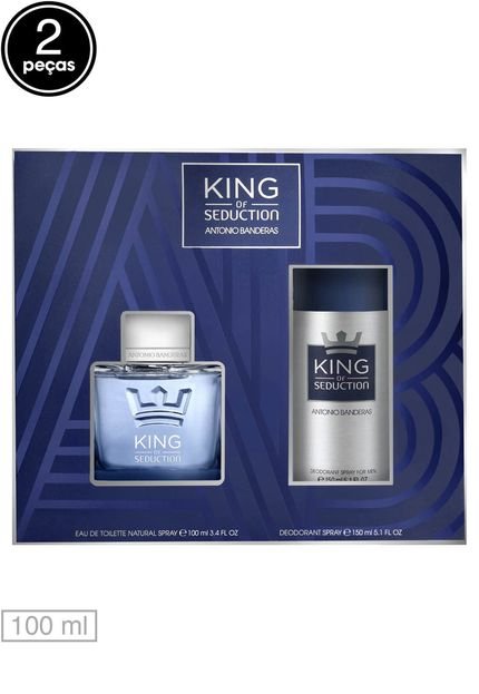 Menor preço em Kit Perfume King Of Seduction 100ml