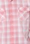 Camisa Colcci Quadriculada Rosa/Branca - Marca Colcci