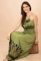 Vestido Longo INDY Estampa Flowers Verde Claro - Marca Cabanafree