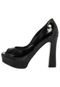 Peep Toe Dumond Clean Preto - Marca Dumond