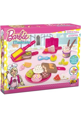 Massinha Sorveteria Barbie Fun Divirta-Se