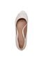 Peep Toe Dumond Anabela Baixa Off-White - Marca Dumond