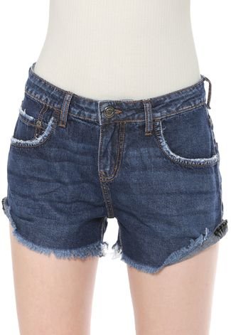 Short Jeans Triton Aplicações Azul