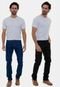 Kit 2 Peças Calça Jeans Premium e Calça Sarja Preta Versatti Nova York Multicolorido - Marca Versatti