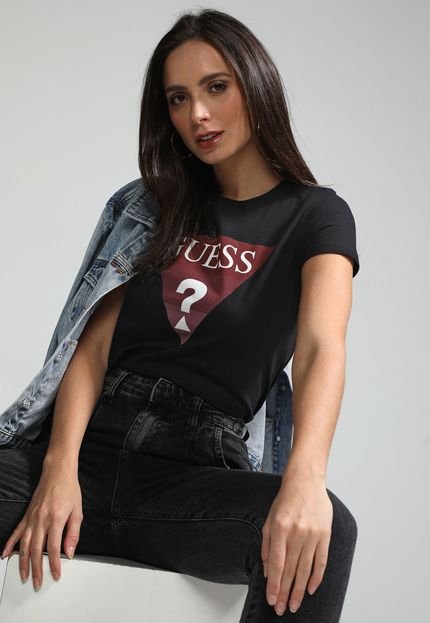 Blusa Guess Logo Preta - Marca Guess