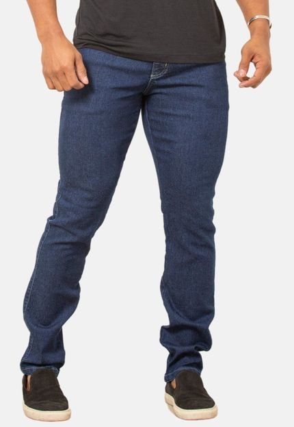 Calça Boen Jeans Slim Com Elastano Azul Escuro - Marca BOEN JEANS