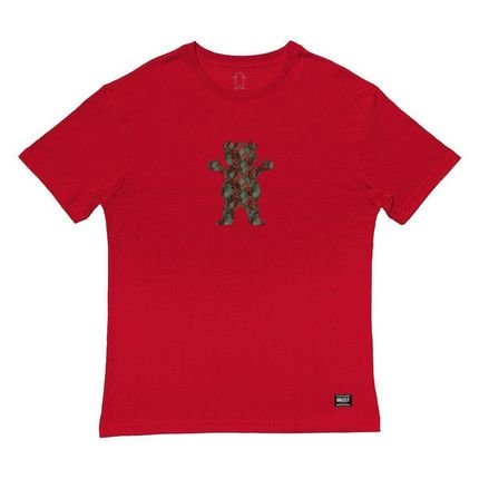 Camiseta Grizzly Rose Garden Bear SS Masculina Vermelho - Marca Grizzly