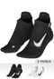 Kit 2pçs Meia Nike Soquete Mltplier NS Branca/Preta - Marca Nike