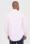 Camisa Calvin Klein Slim Listrado Branca/Rosa - Marca Calvin Klein