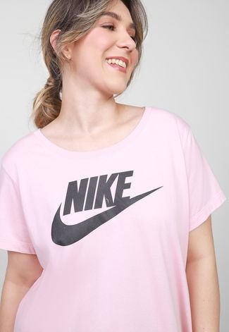 Buy Nike Women's Sportswear Essential T-Shirt (Plus Size) Pink in