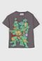 Camiseta Cotton On Tartarugas Ninja Grafite - Marca Cotton On