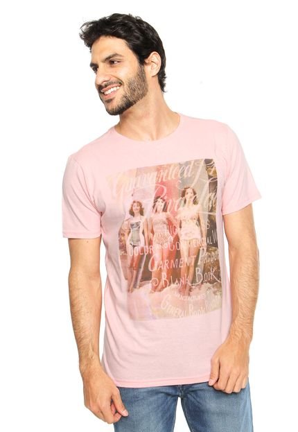 Camiseta FiveBlu Estampa Rosa - Marca FiveBlu