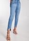 Calça Jeans Skinny Cropped com Detalhe Barra - Marca Lunender