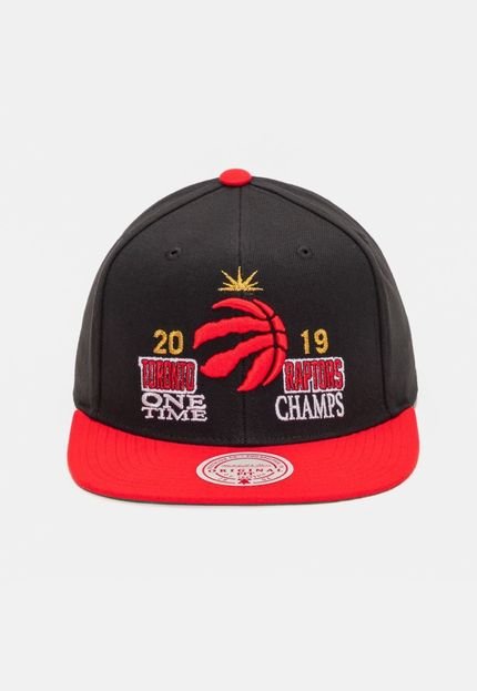 Boné Mitchell & Ness NBA Champ Is Here Snapback Toronto Raptors Preto - Marca Mitchell & Ness