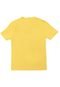 Camiseta Lunender Manga Curta Menino Amarela - Marca Lunender