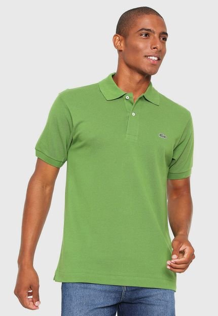 Camisa Polo Lacoste Reta Bordado Verde - Marca Lacoste