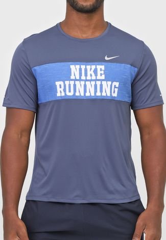 Camiseta Nike Df Miler Top S Azul