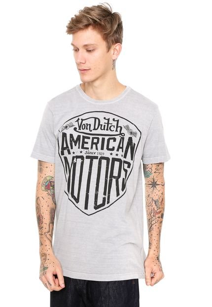 Camiseta Von Dutch American Motors Cinza - Marca Von Dutch 