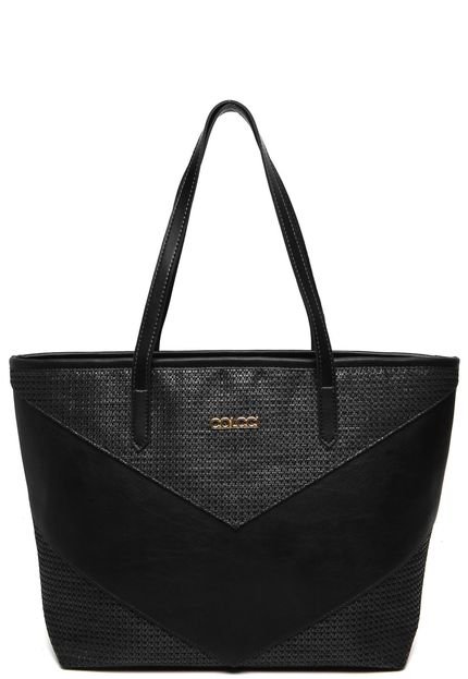 Bolsa Sacola Colcci Texturizada Preta - Marca Colcci