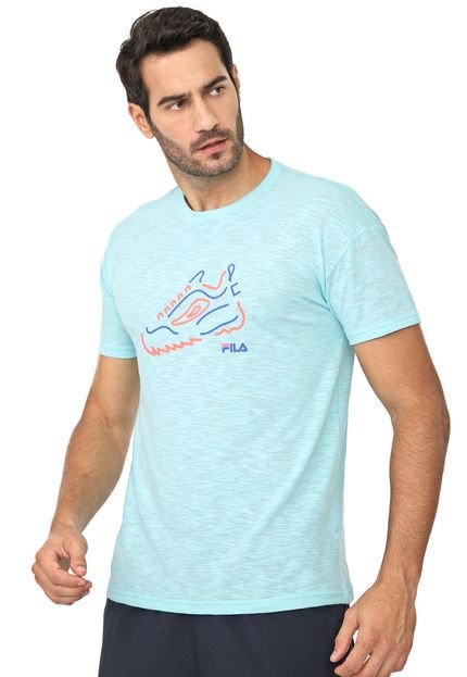 Camiseta Fila Disruptor Neon Azul - Marca Fila