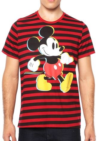 Camiseta Cativa Disney Mickey Vermelha