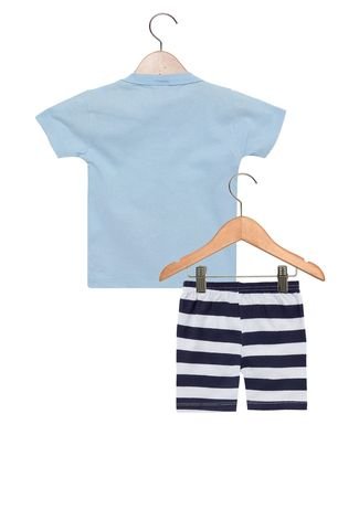 Pijama Tricae Curto Baby Azul