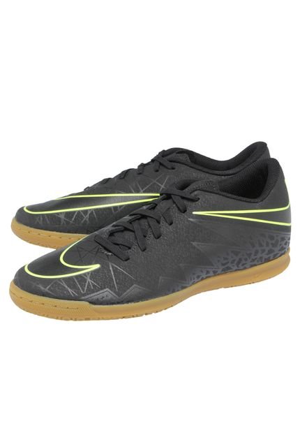 Chuteira Nike Hypervenom Phade II IC Preta/Verde - Marca Nike