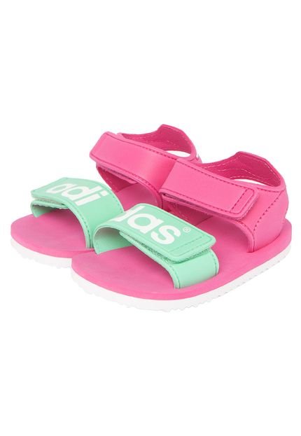 Sandália adidas Originals Beach I Infantil Rosa/Verde - Marca adidas Originals
