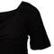 Blusa Feminina Averzzy Plus Size Canelada Ombro a Ombro Preta - Marca Averzzy