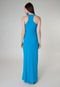 Vestido Longo Shop 126 Base Azul - Marca Shop 126