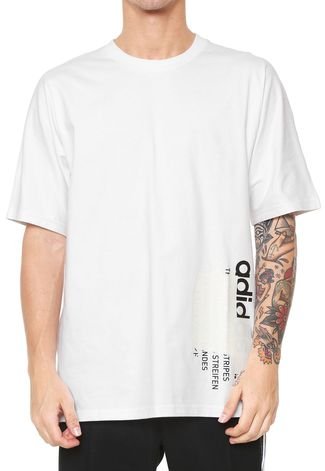 Camiseta adidas Originals Nmd Lettering Branca