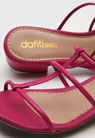 Sandália DAFITI SHOES Tiras Vermelha - Compre Agora