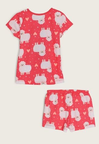 Pijama Kyly Ovelhas Vermelho