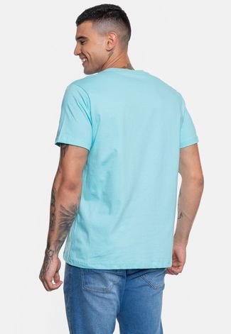 Camiseta Ecko Masculina Nogs Azul Turquesa