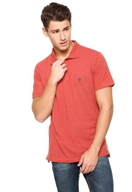 Camisa Polo Timberland Millers River Laranja - Marca Timberland