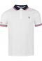 Camisa Polo Polo Ralph Lauren Slim Fit Branca/Vermelha - Marca Polo Ralph Lauren