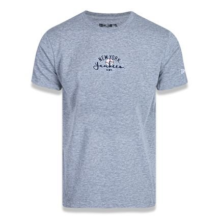 Camiseta New Era Regular New York Yankees Mescla Cinza - Marca New Era