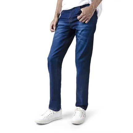 Calça Jeans Masculino Skinny Basica Confortavel Slim Azul Escuro - Marca Polo State