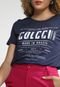 Camiseta Colcci Lettering Azul-Marinho - Marca Colcci