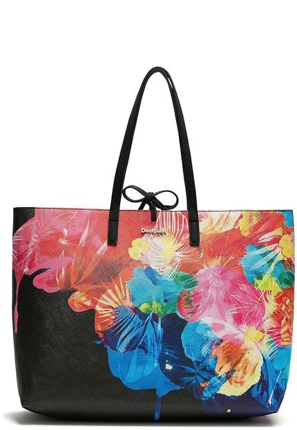 Bolsa Sacola Desigual Estampada Preto - Marca Desigual