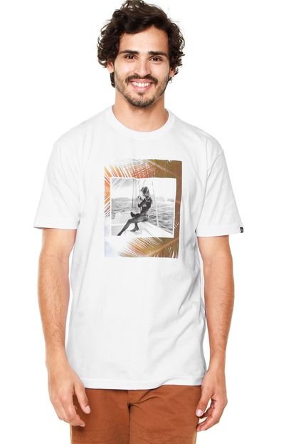 Camiseta Reef Palm Fox Branca - Marca Reef