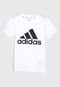 Camiseta Infantil adidas Performance Logo Branca - Marca adidas Performance