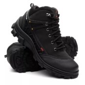 Bota Coturno Masculino Sola Tratorada Super Resistente Preto - Marca ZAFREM