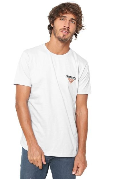Camiseta Gangster Estampada Branca - Marca Gangster