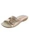 Rasteira Comfortflex Birken Dourada - Marca Comfortflex