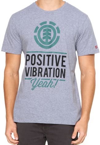 Camiseta Element Positive Vibration Cinza