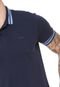 Camisa Polo Colcci Reta Listras Azul-marinho - Marca Colcci