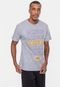 Camiseta NBA Masculina Contour Los Angeles Lakers Cinza Mescla - Marca NBA