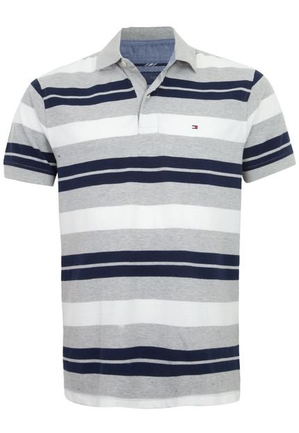 Camisa Polo Tommy Hilfiger Harvard Cinza - Marca Tommy Hilfiger