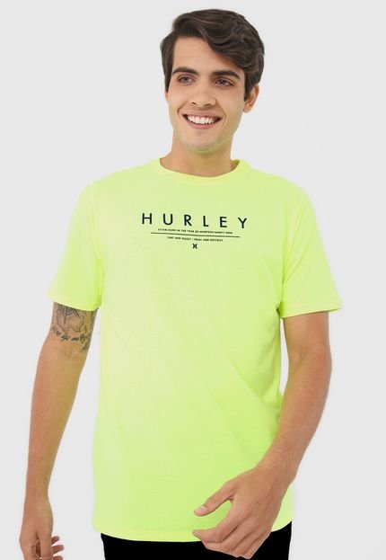 Camiseta Hurley Neon Amarela - Marca Hurley